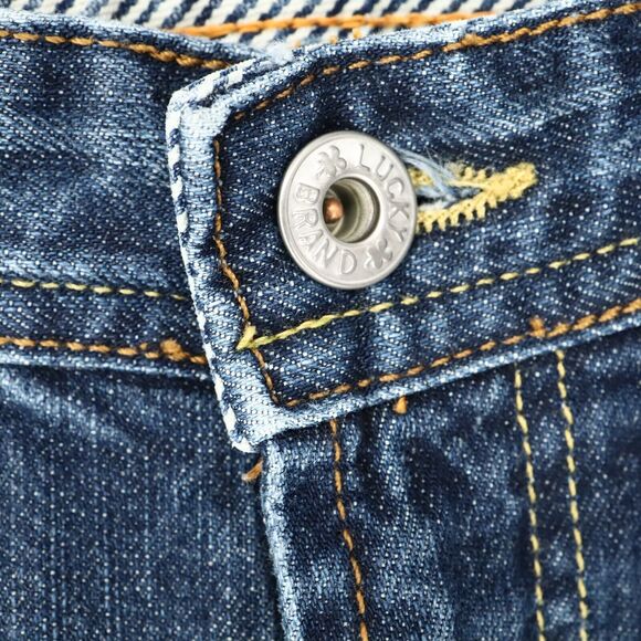 Lucky Brand Jeans Womens 27 Waist 4 Classic Cathy Crop Blue Stretch Denim - Picture 9 of 15